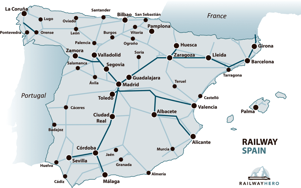 Renfe Rail Map